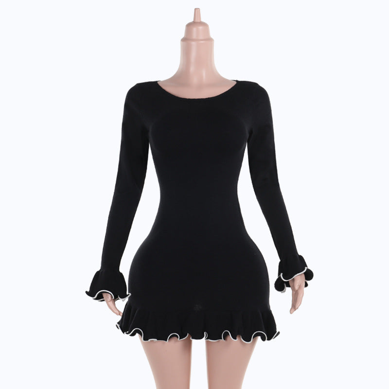 Elegant Long Sleeve Night Dress
