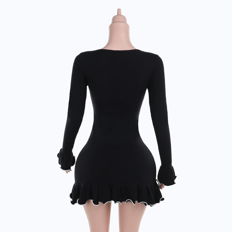 Elegant Long Sleeve Night Dress