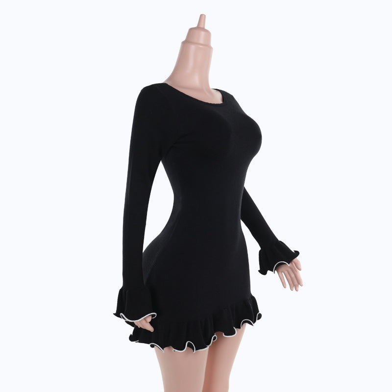 Elegant Long Sleeve Night Dress