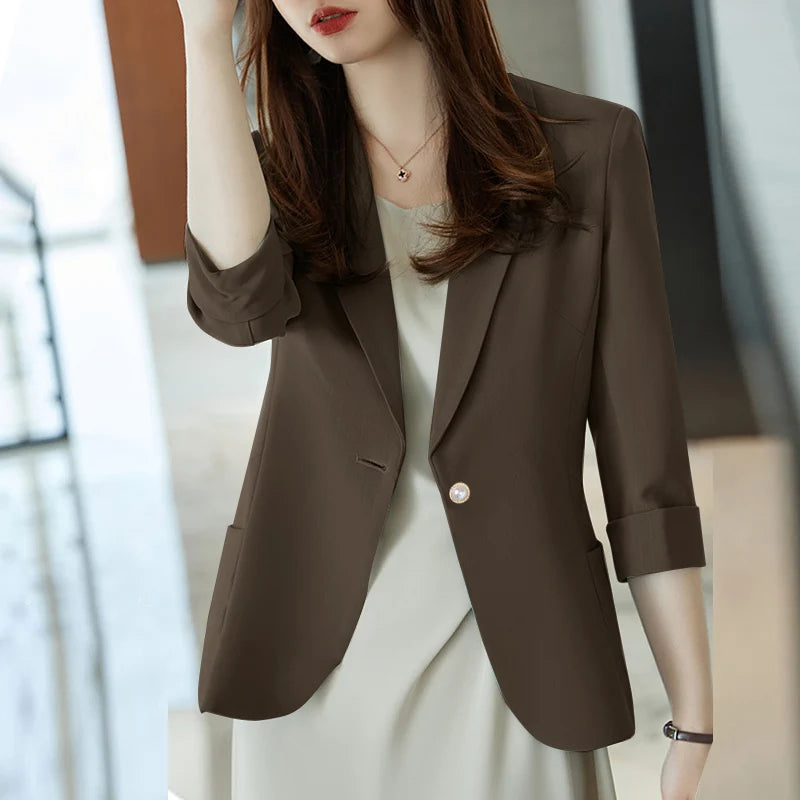 Women's Blazer Spring Outwear Coats Loose Jacket's