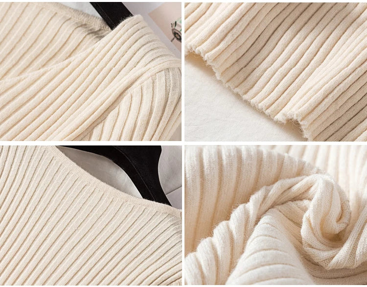 Sweaters V Neck Pullover Casual Long Sleeve