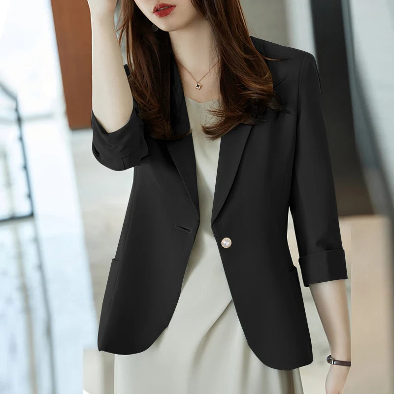 Women's Blazer Spring Outwear Coats Loose Jacket's