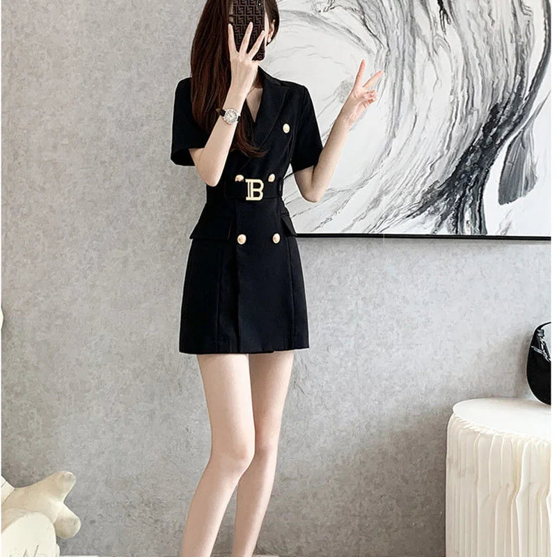 New Fashion Temperament Women's Dress Niche Design Suit Skirt