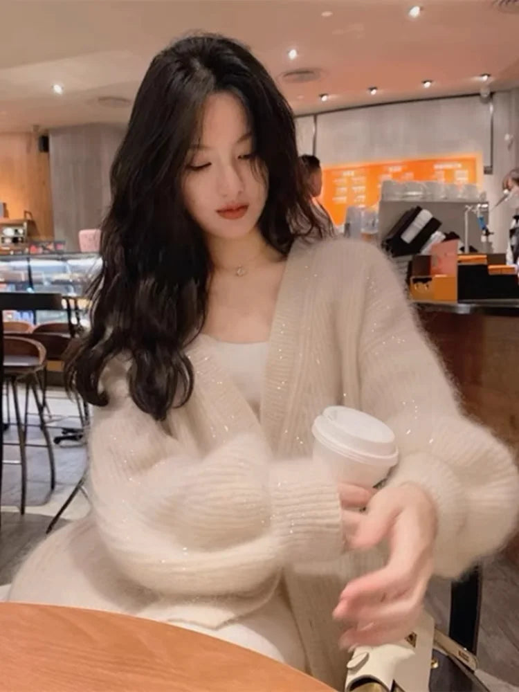 Women's Spring Mid-length Sweater Coat