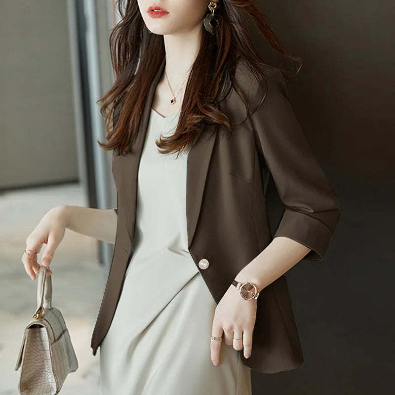 Women's Blazer Spring Outwear Coats Loose Jacket's