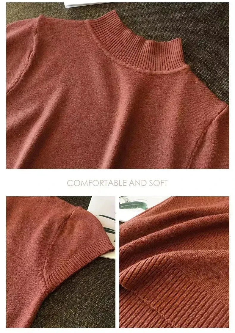 T-Shirt Women's Half-High Neck