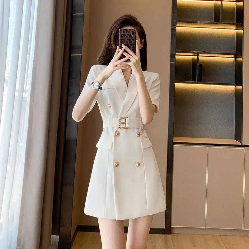 New Fashion Temperament Women's Dress Niche Design Suit Skirt