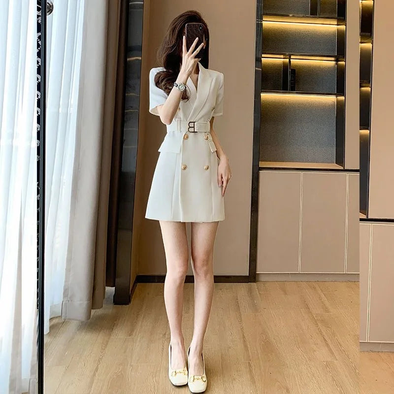 New Fashion Temperament Women's Dress Niche Design Suit Skirt