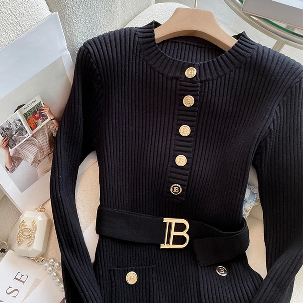 Winter Women Knitted Dress