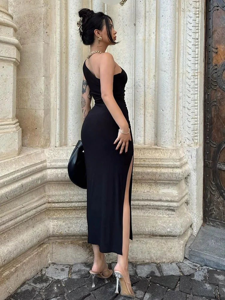 Women Fashion Sleeveless Backless Dress