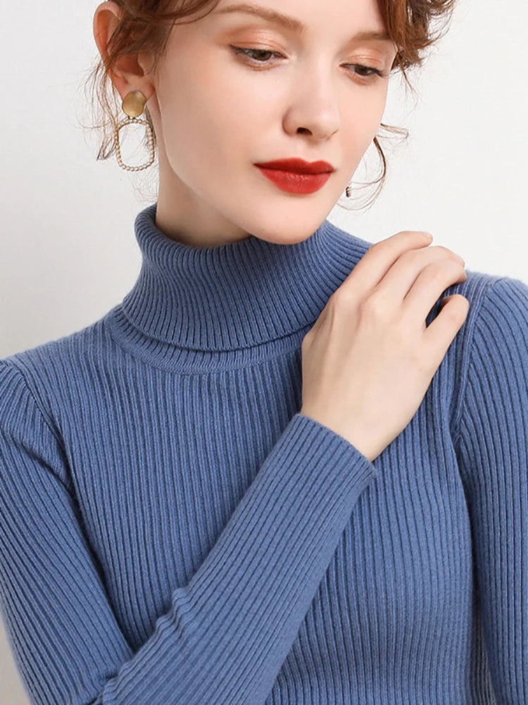 Women's Fall Turtleneck Soft Sweaters
