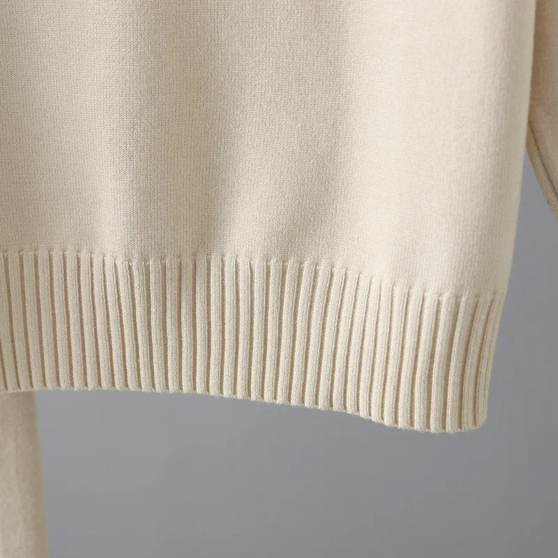 Women’s V Neck Sweater Two Piece Set