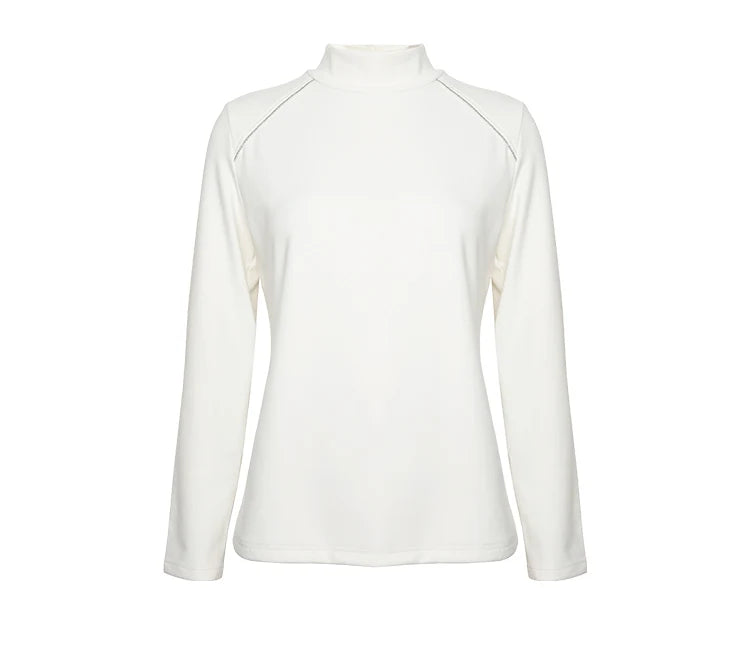 Luxury cotton base women's turtle neck t-shirt