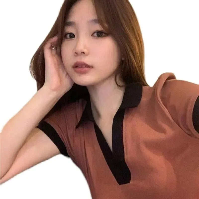 Wind Short-sleeved V-neck