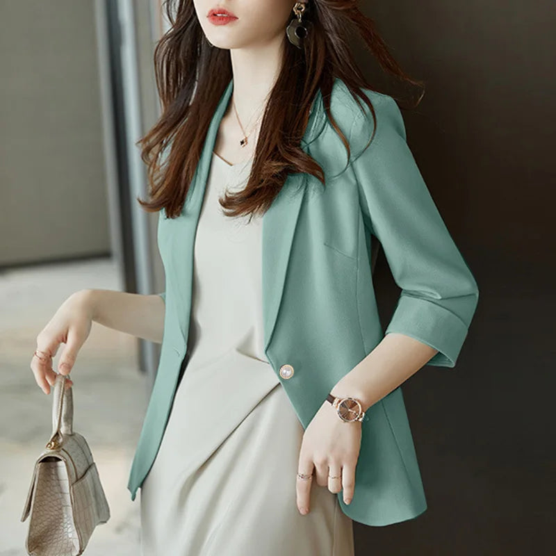 Women's Blazer Spring Outwear Coats Loose Jacket's