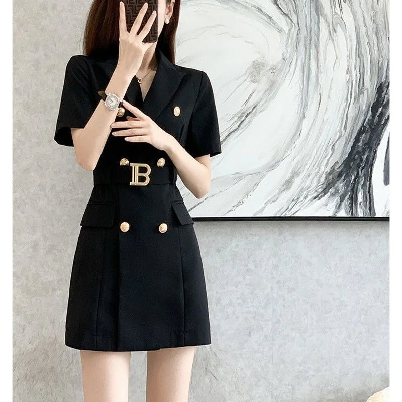 New Fashion Temperament Women's Dress Niche Design Suit Skirt