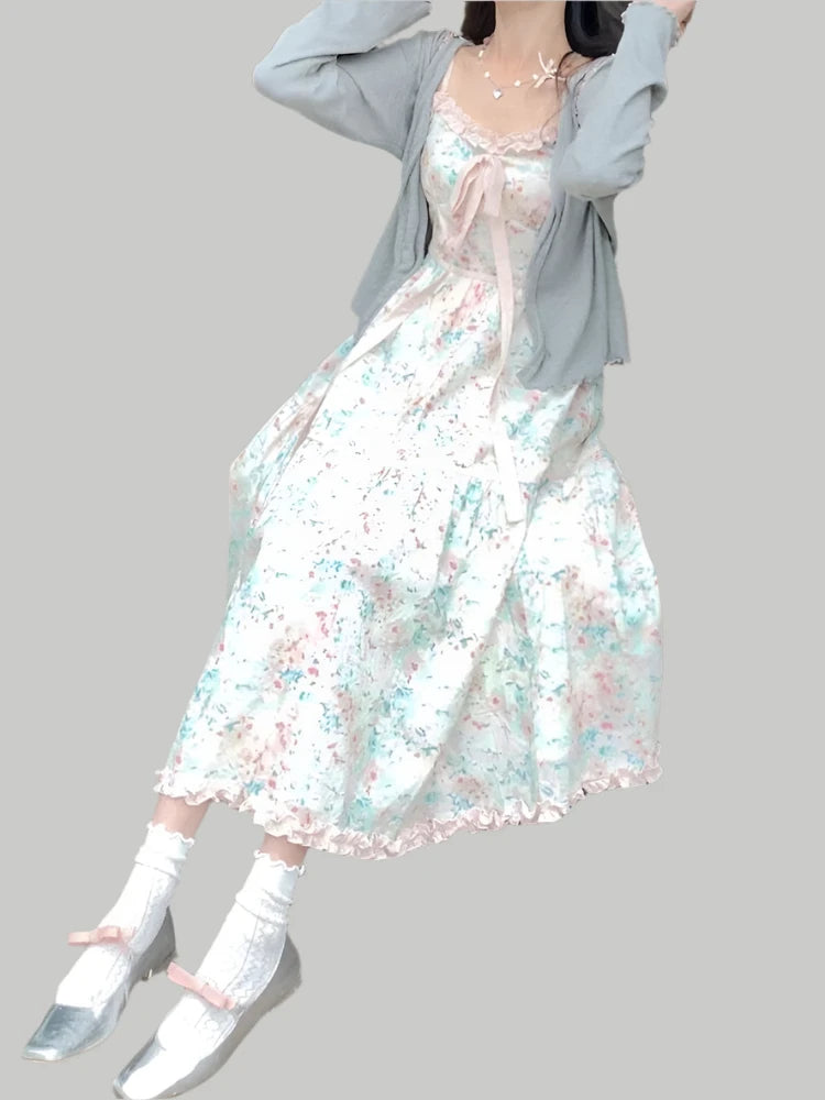 Women's Casual Flower Print Party Dress