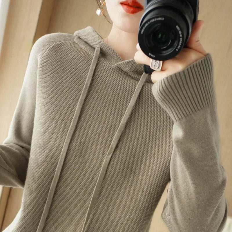 Hooded Sweater For Women Long Sleeve