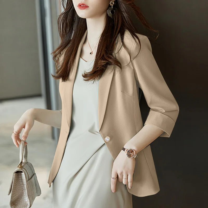 Women's Blazer Spring Outwear Coats Loose Jacket's