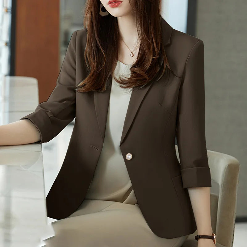 Women's Blazer Spring Outwear Coats Loose Jacket's