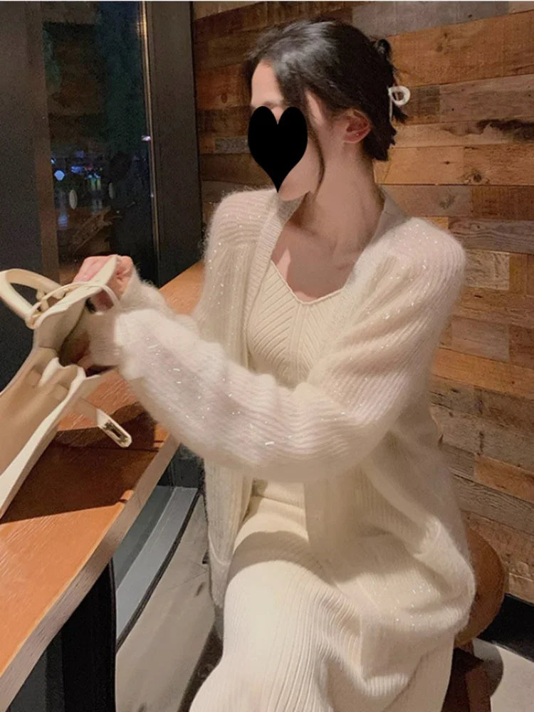 Women's Spring Mid-length Sweater Coat
