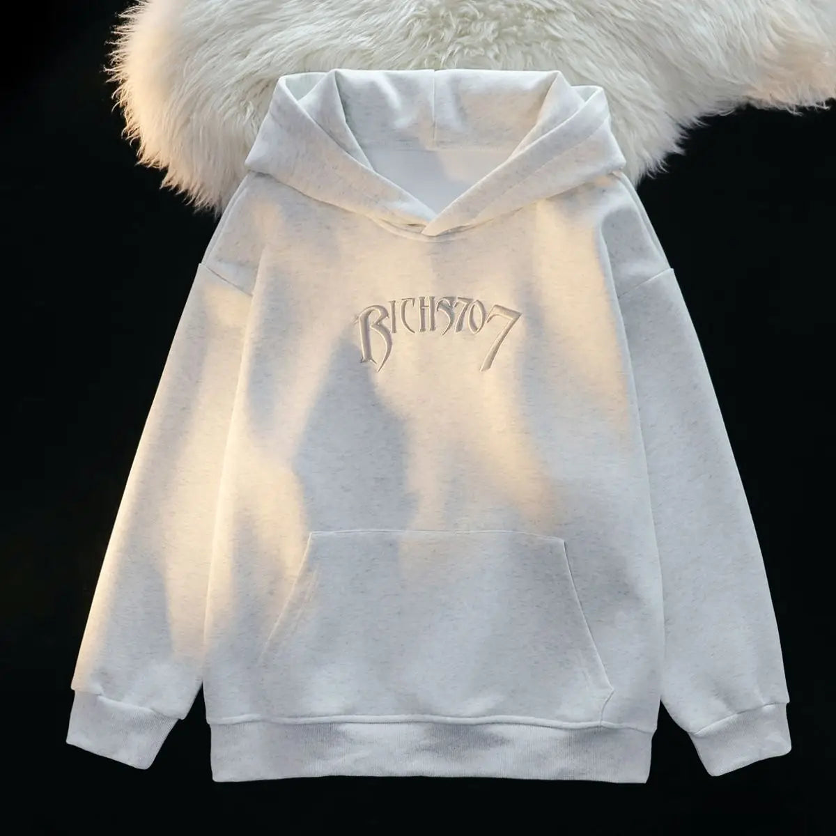 American Niche Design Sense Pull Hoodie Men Women Letters Embroidery Fashion