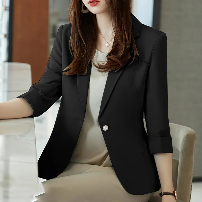 Women's Blazer Spring Outwear Coats Loose Jacket's