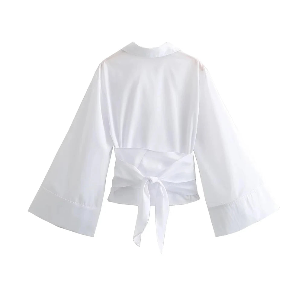 Women's Long Sleeve Kimono Blouses