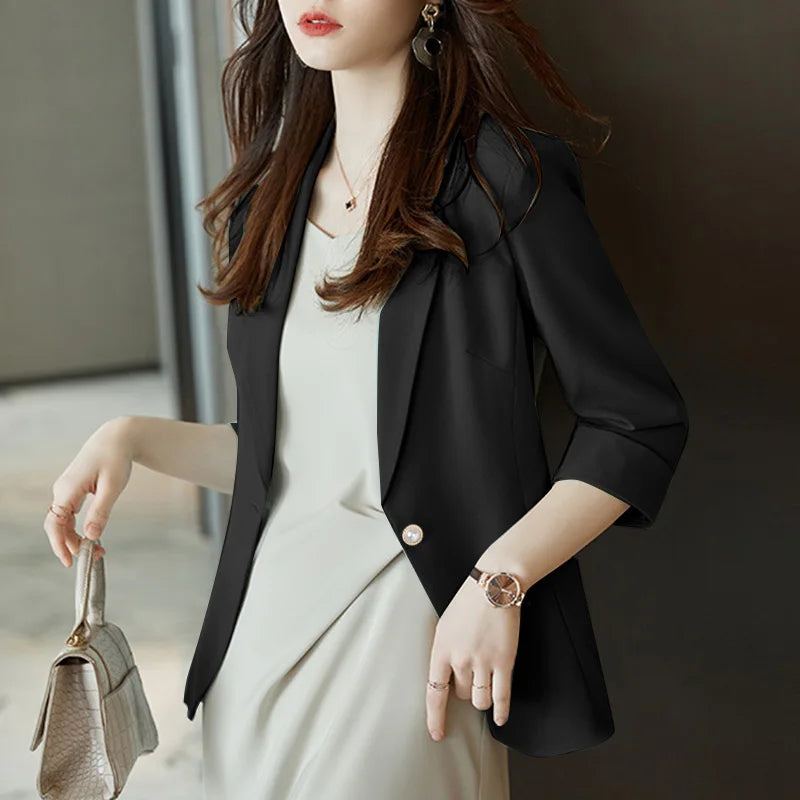 Women's Blazer Spring Outwear Coats Loose Jacket's
