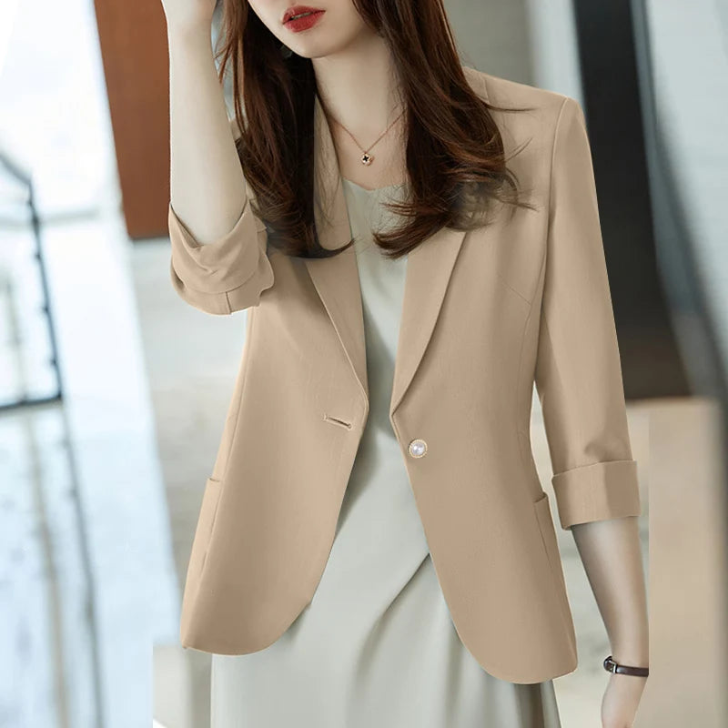 Women's Blazer Spring Outwear Coats Loose Jacket's