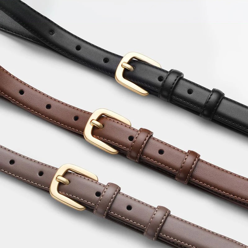 Classic Black Belt For Women's