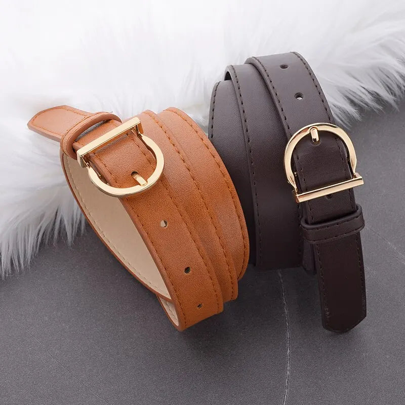 Women's PU Leather Belt