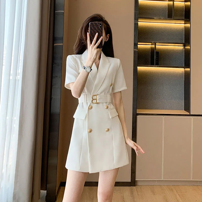 New Fashion Temperament Women's Dress Niche Design Suit Skirt