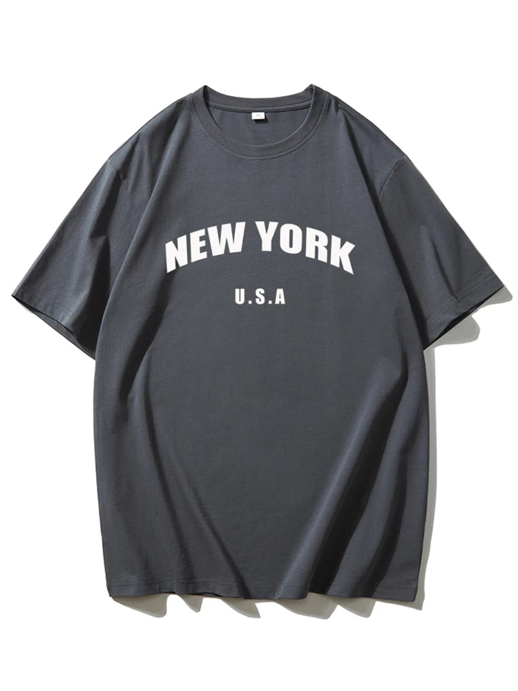 Women T-shirts New York Letter Print