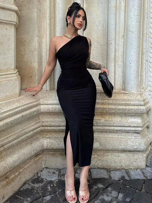 Women Fashion Sleeveless Backless Dress