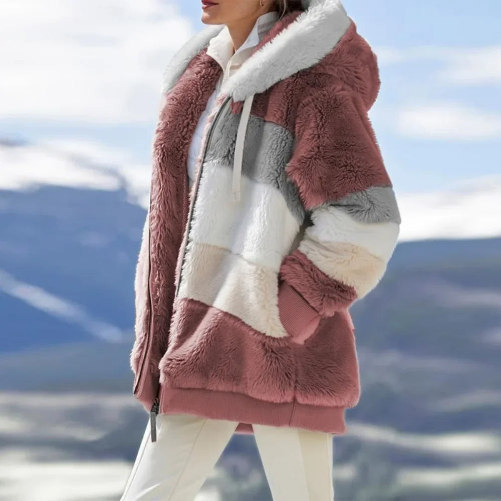 Women's Coat Hooded Zipper Ladies Jacket