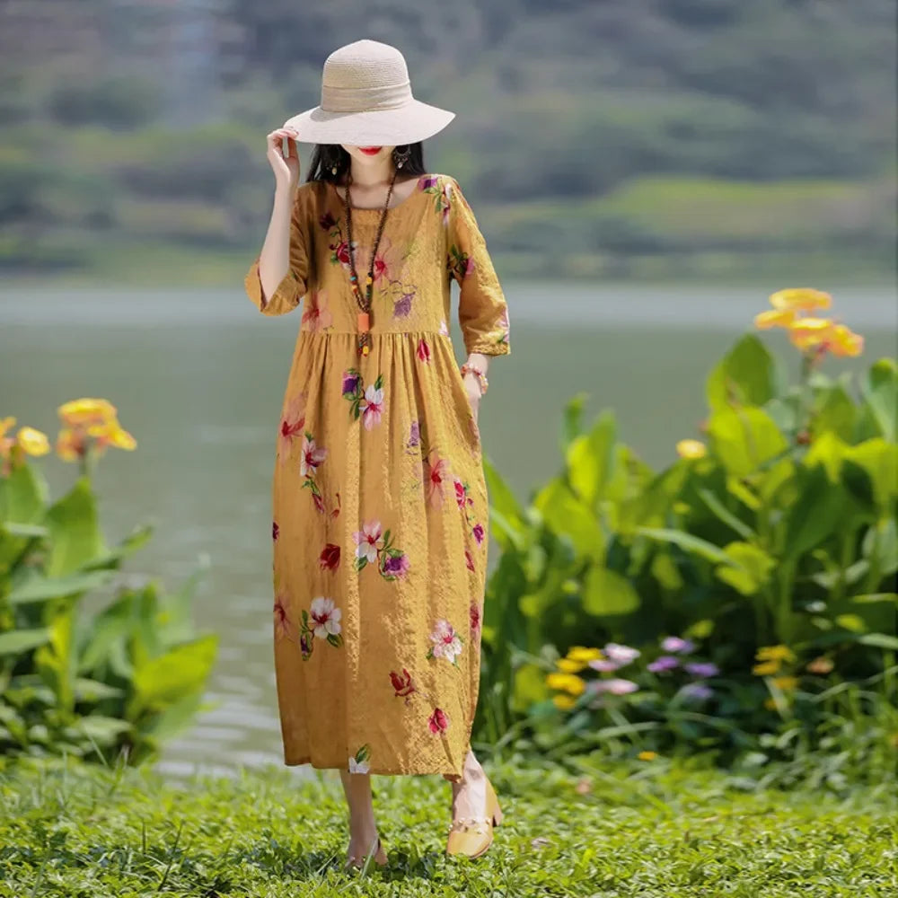 Women's Comfortable Loose Dress Ethnic Style