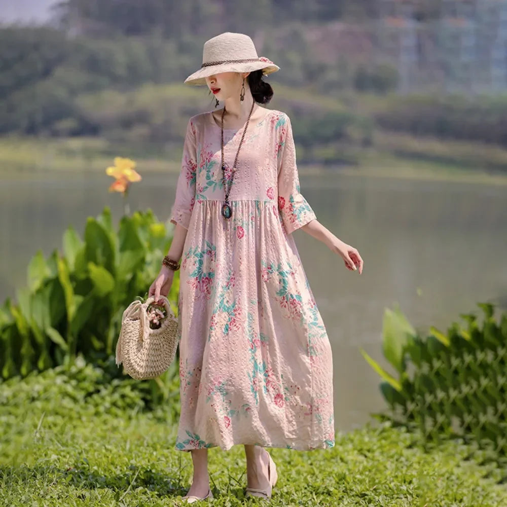 Women's Comfortable Loose Dress Ethnic Style