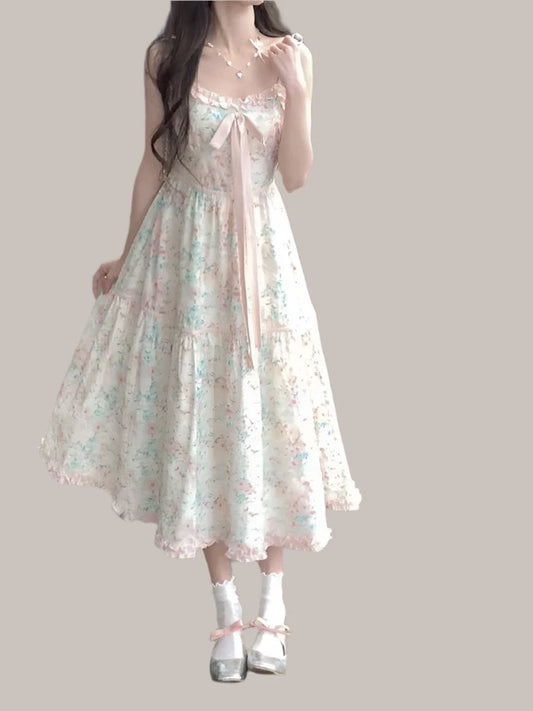 Women's Casual Flower Print Party Dress