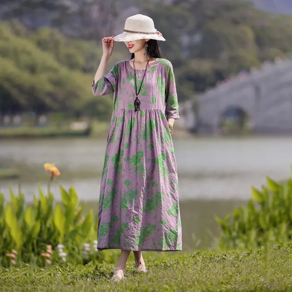 Women's Comfortable Loose Dress Ethnic Style