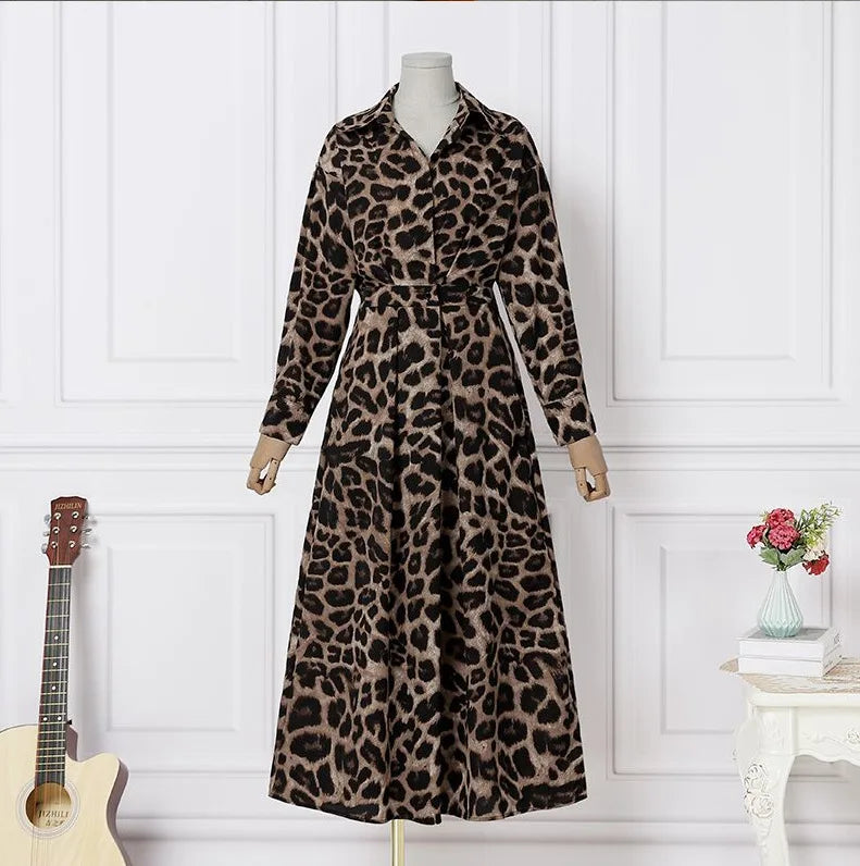 Female Frock Loose Elastic Dress High Waist Slimming Plus Size