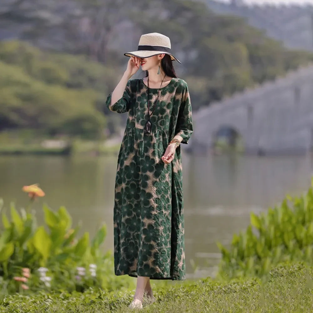Women's Comfortable Loose Dress Ethnic Style